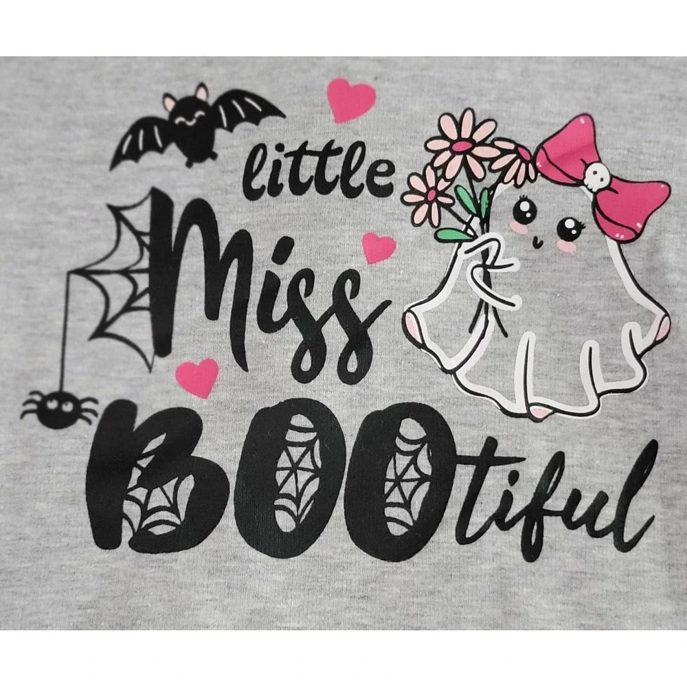 Maddie Michelle Little Miss BOOtiful Gray Kids Hoodie With  Socks 5 NWT